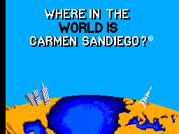 Where in the World is Carmen Sandiego Title Screen